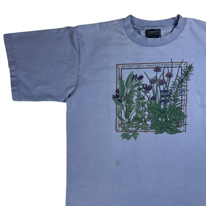 Vintage 90s Harborside Graphics Cooking Spices plant faded tee (M)