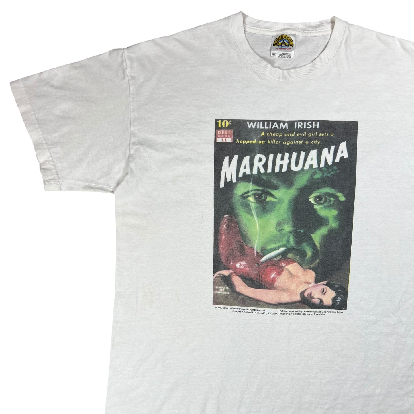 Vintage 1996 Marihuana William Irish Movie poster Reefer Madness tee (XL)