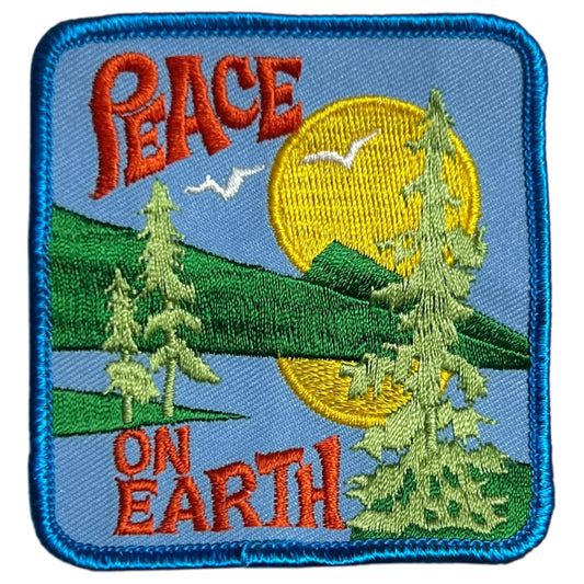 Vintage 90s PEACE ON EARTH patch