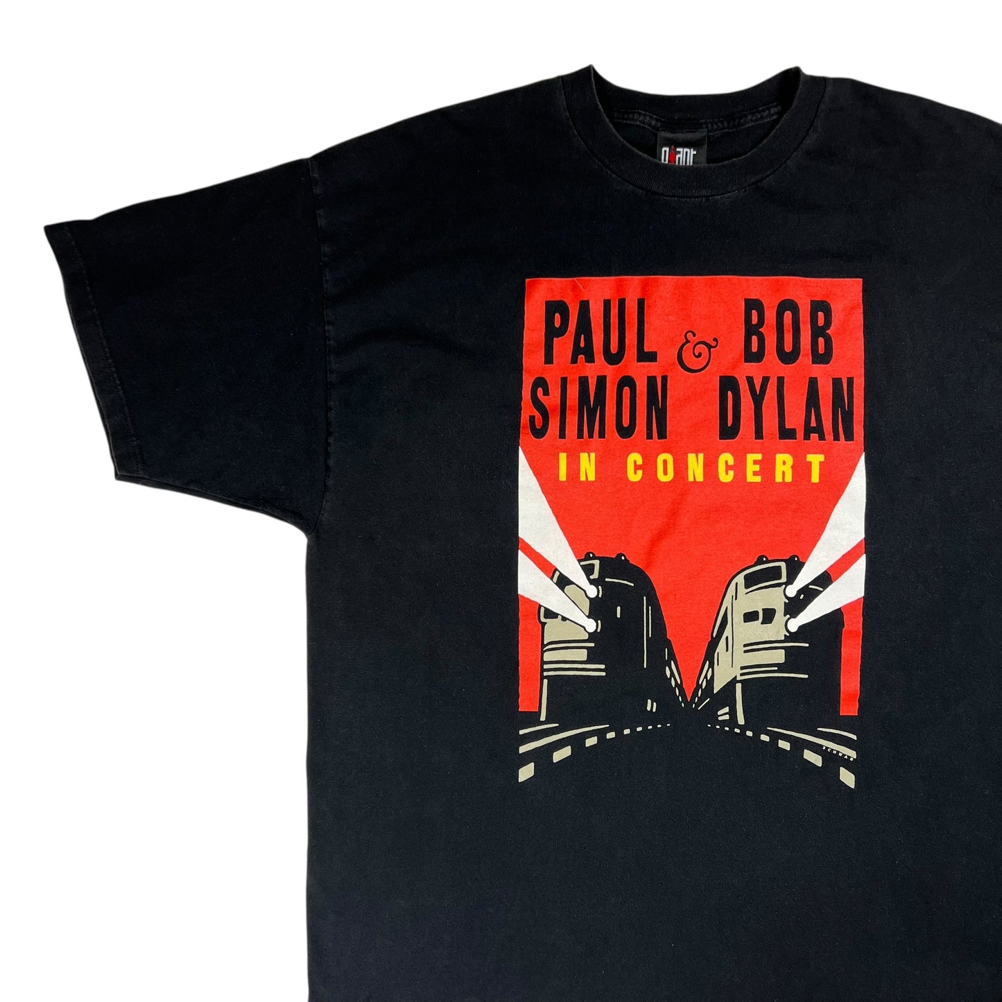 Vintage 1999 GIANT Paul Simon & Bob Dylan tour tee (XXL)