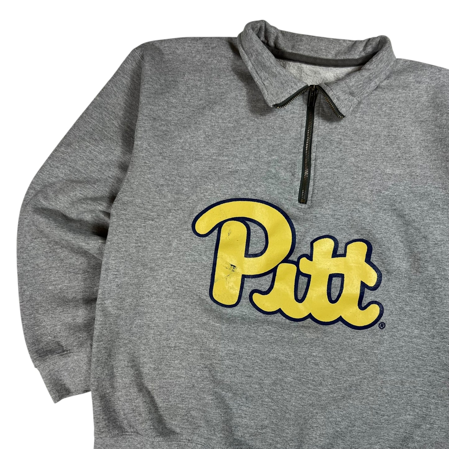 Vintage Y2K Pitt Panthers University of Pittsburgh 1/4 zip sweatshirt (M)