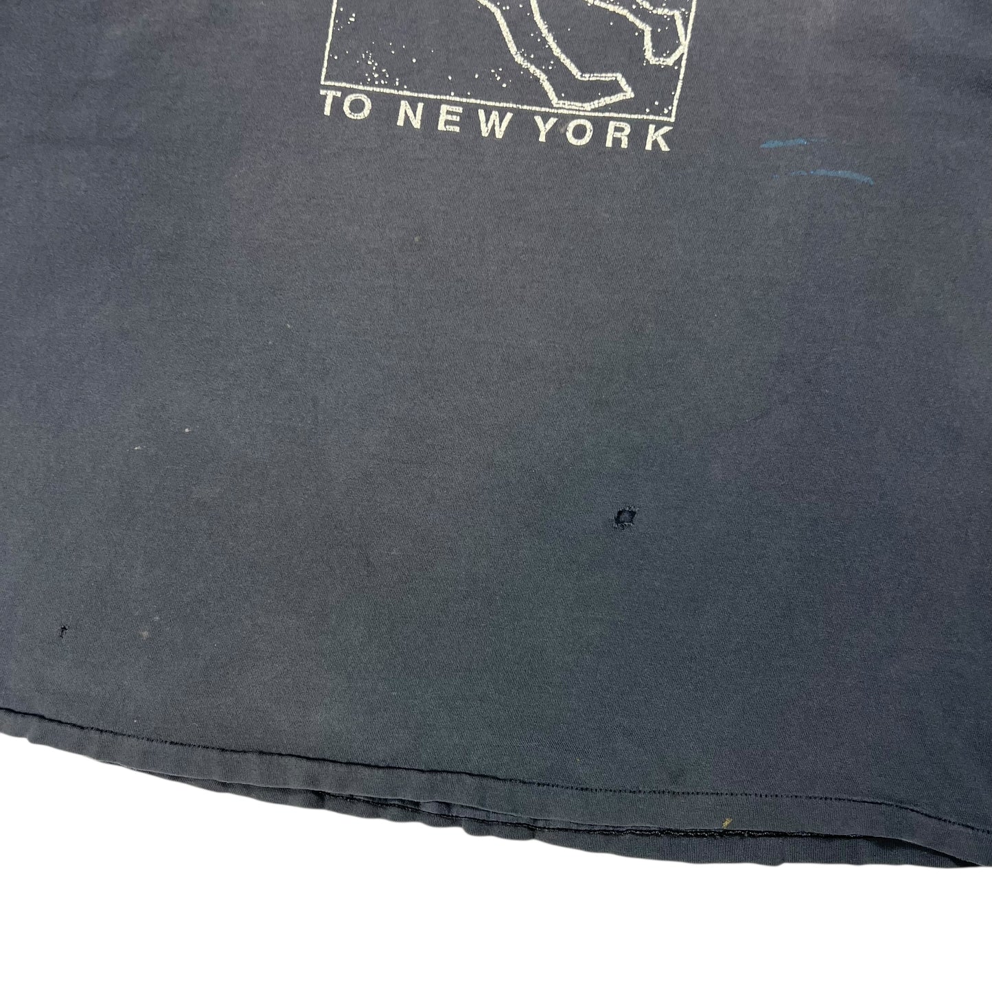 Vintage 90s Welcome to New York Bodybag faded & worn tee (XL)