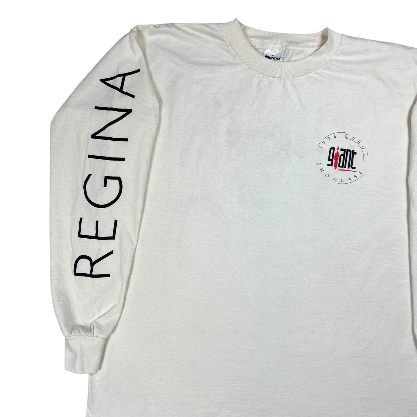 Vintage 1996 Giant Band Merchandising Debut Showcase Regina Canada long sleeve print shirt (XL)