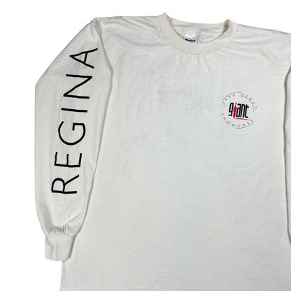 Vintage 1996 Giant Band Merchandising Debut Showcase Regina Canada long sleeve print shirt (XL)