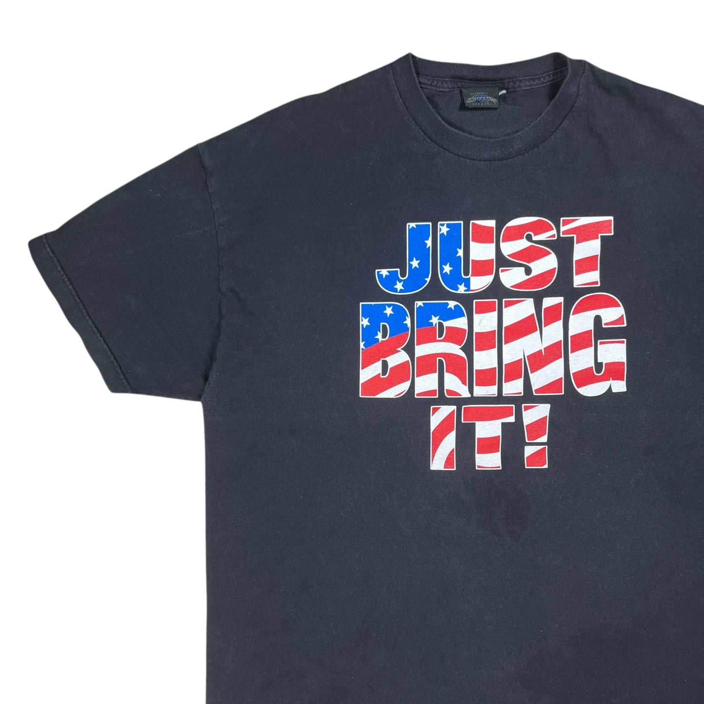 Vintage 2001 WWE The Rock JUST BRING IT! Faded Wrestling tee (XL)