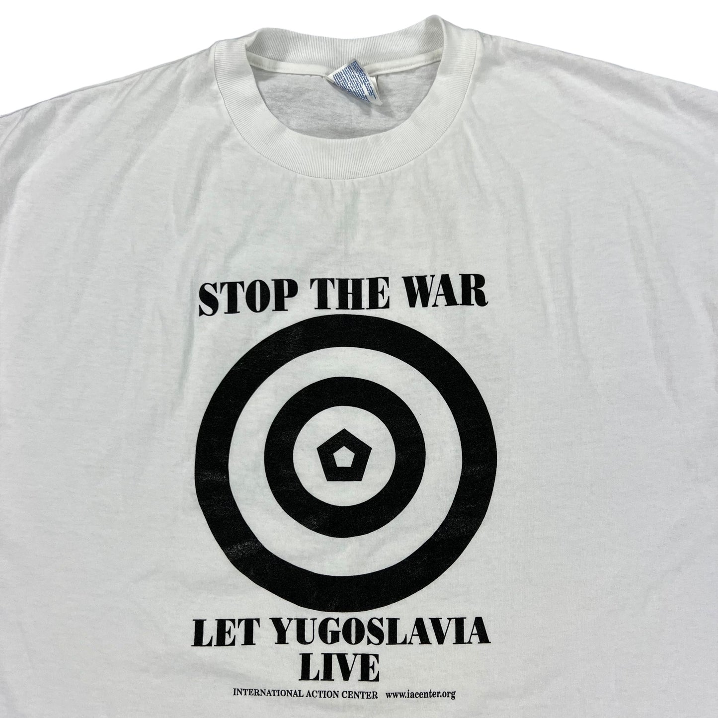 Vintage Y2K Stop The War, Let Yugoslavia Live tee (XL)