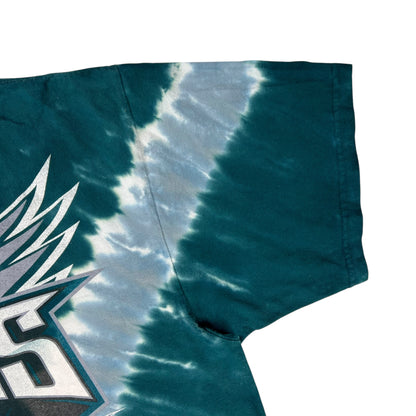 Vintage Y2K Philadelphia Eagles tie dye NFL tee (XL)