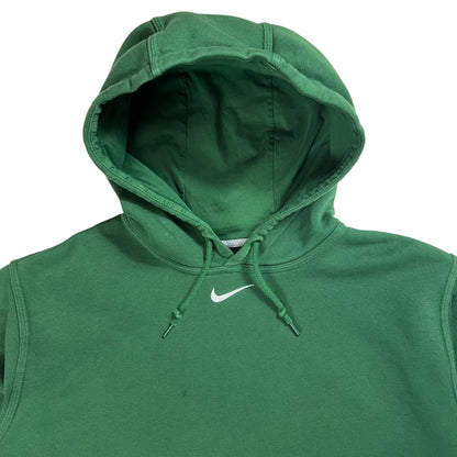 Y2K Nike center swoosh green hoodie (L)