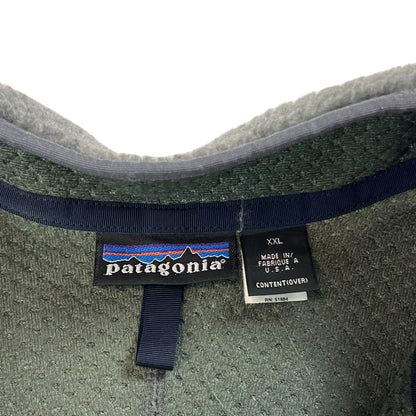 Vintage 1996 Patagonia deep pile grey fleece jacket (XXL)