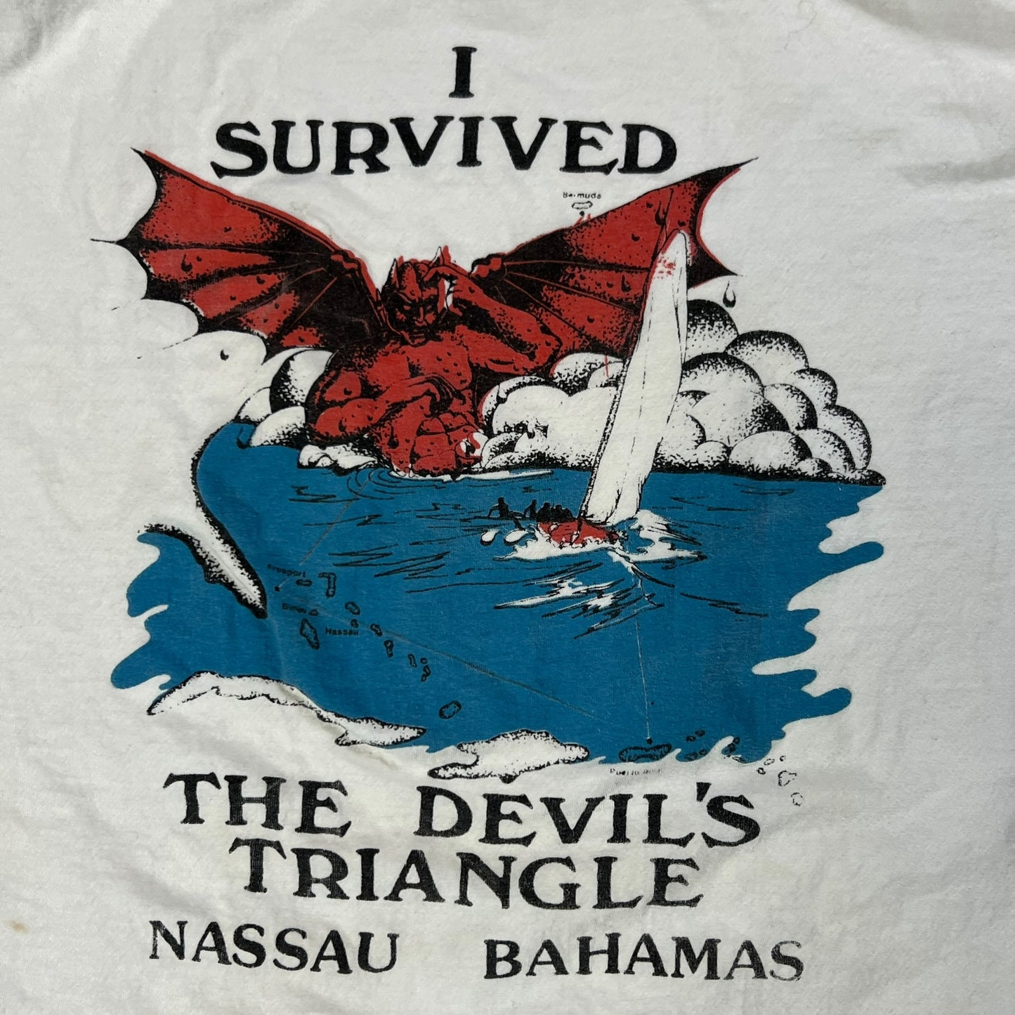 Vintage 90s I survived the Devil’s Triangle tank top (S)