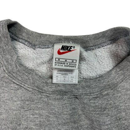 Vintage 90s Nike mini swoosh grey crewneck (M)
