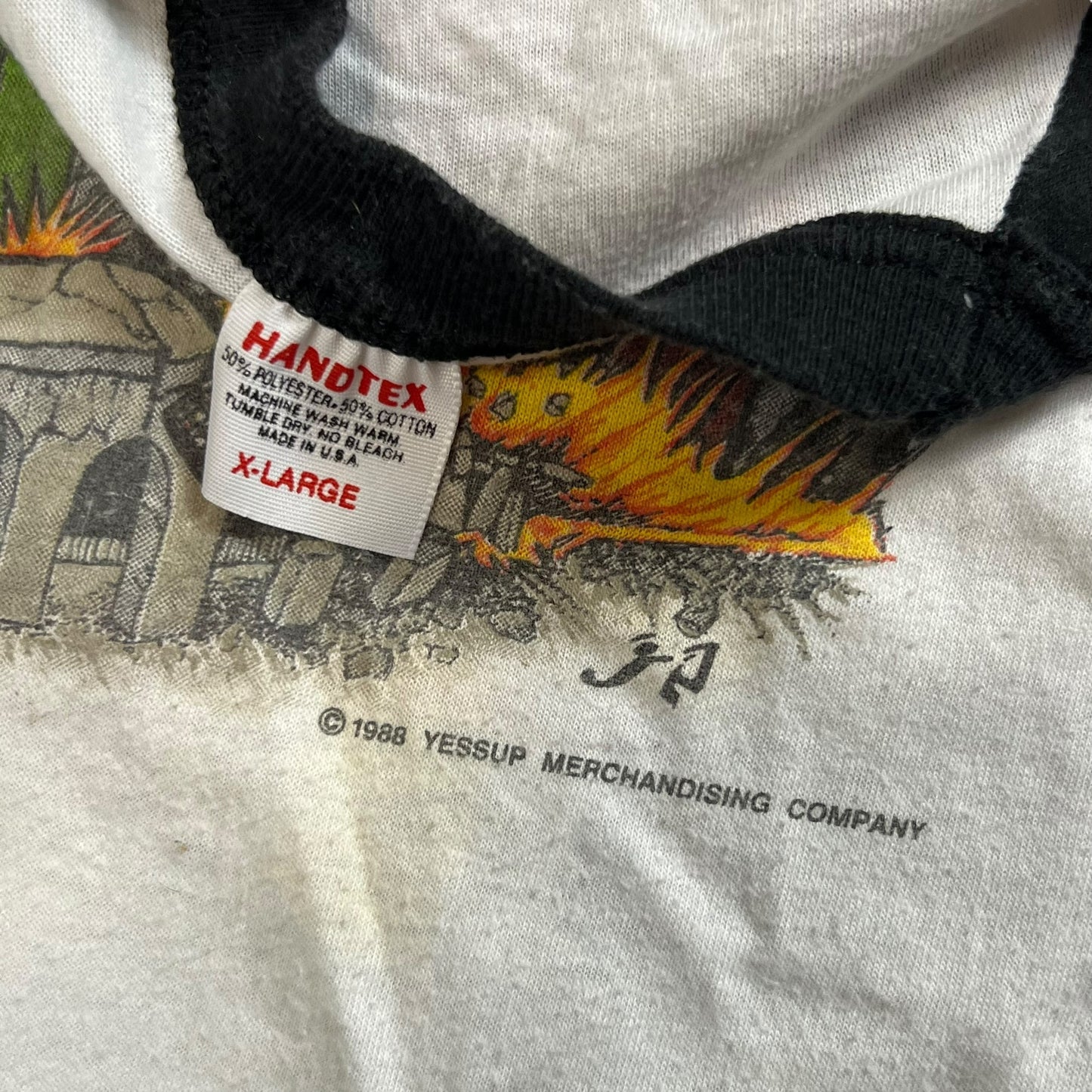 Vintage 1988 Monsters of Rock Van Halen raglan band tee (M)