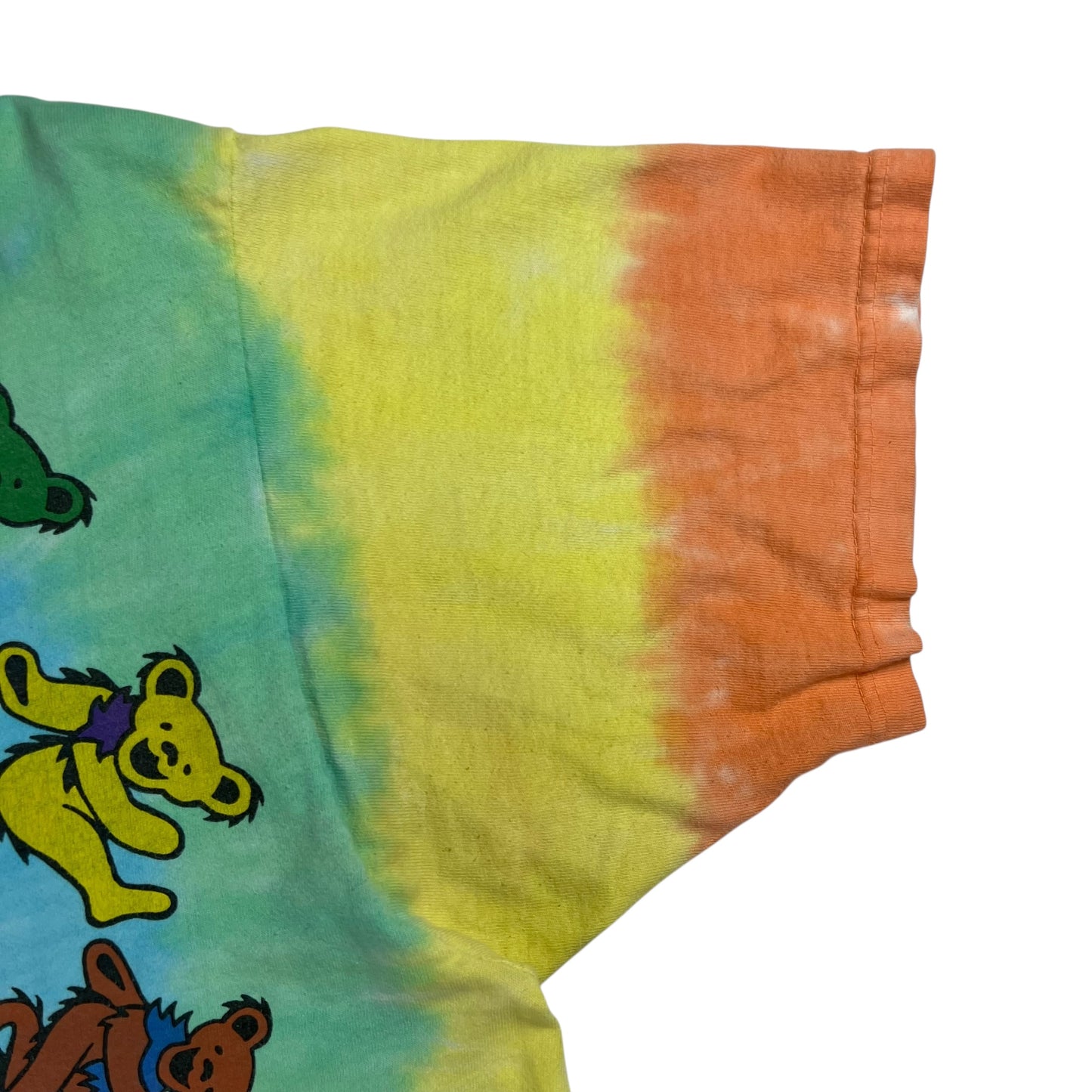 Vintage 1995 Liquid Blue Grateful Dead spiral bears tie dye band tee (L)