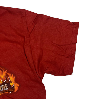 2008 Harley Davidson Motorcycles flames Hollywood California tee (L) DS NWT