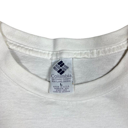 Vintage 90s Columbia Sportswear Company All Over Print tee (L)