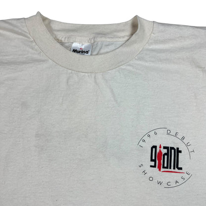 Vintage 1996 Giant Band Merchandising Debut Showcase Regina Canada long sleeve print shirt (XL)