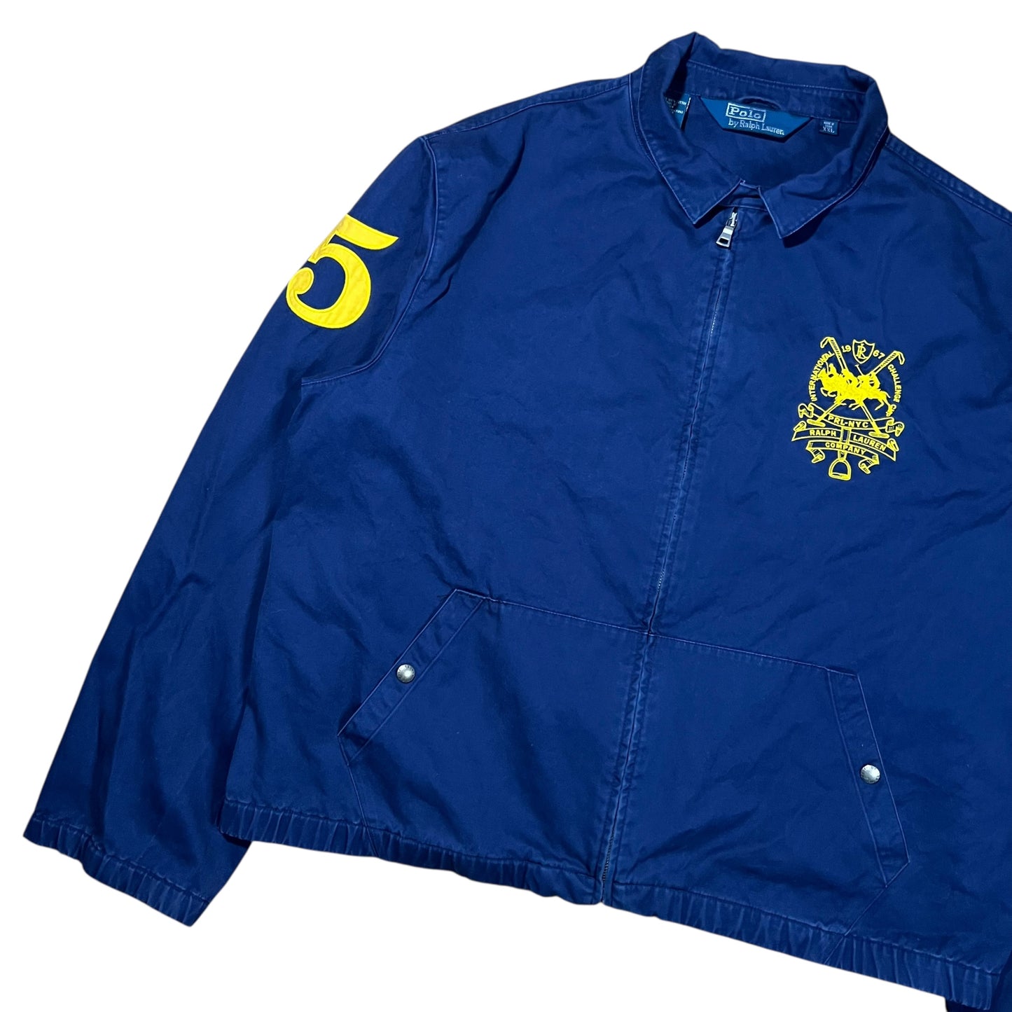 Vintage 90s Polo Ralph Lauren International Challenge Cup PRL NYC Swing Top zip up lightweight jacket (XL/XXL)