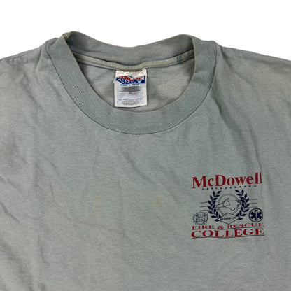 Vintage 90s McDowell Fire & Rescue College tee (L)