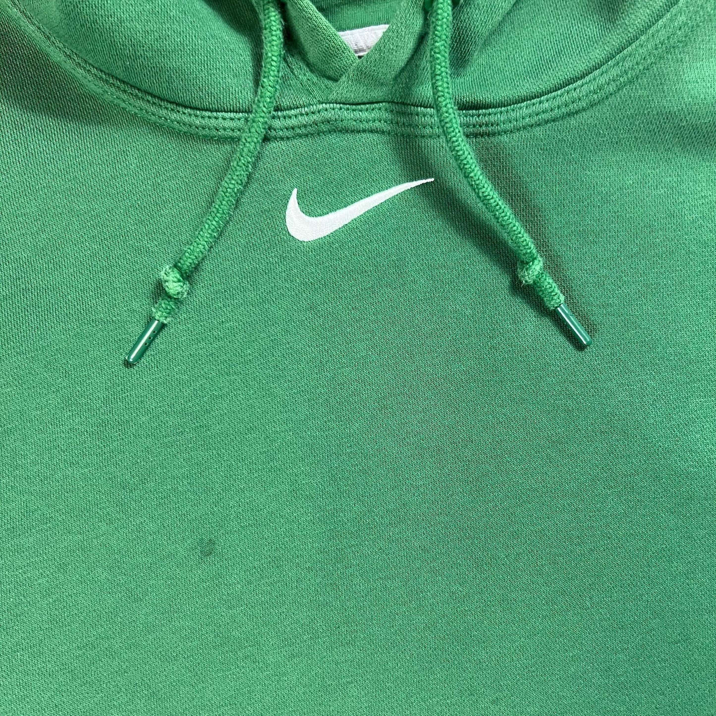 Y2K Nike center swoosh green hoodie (L)