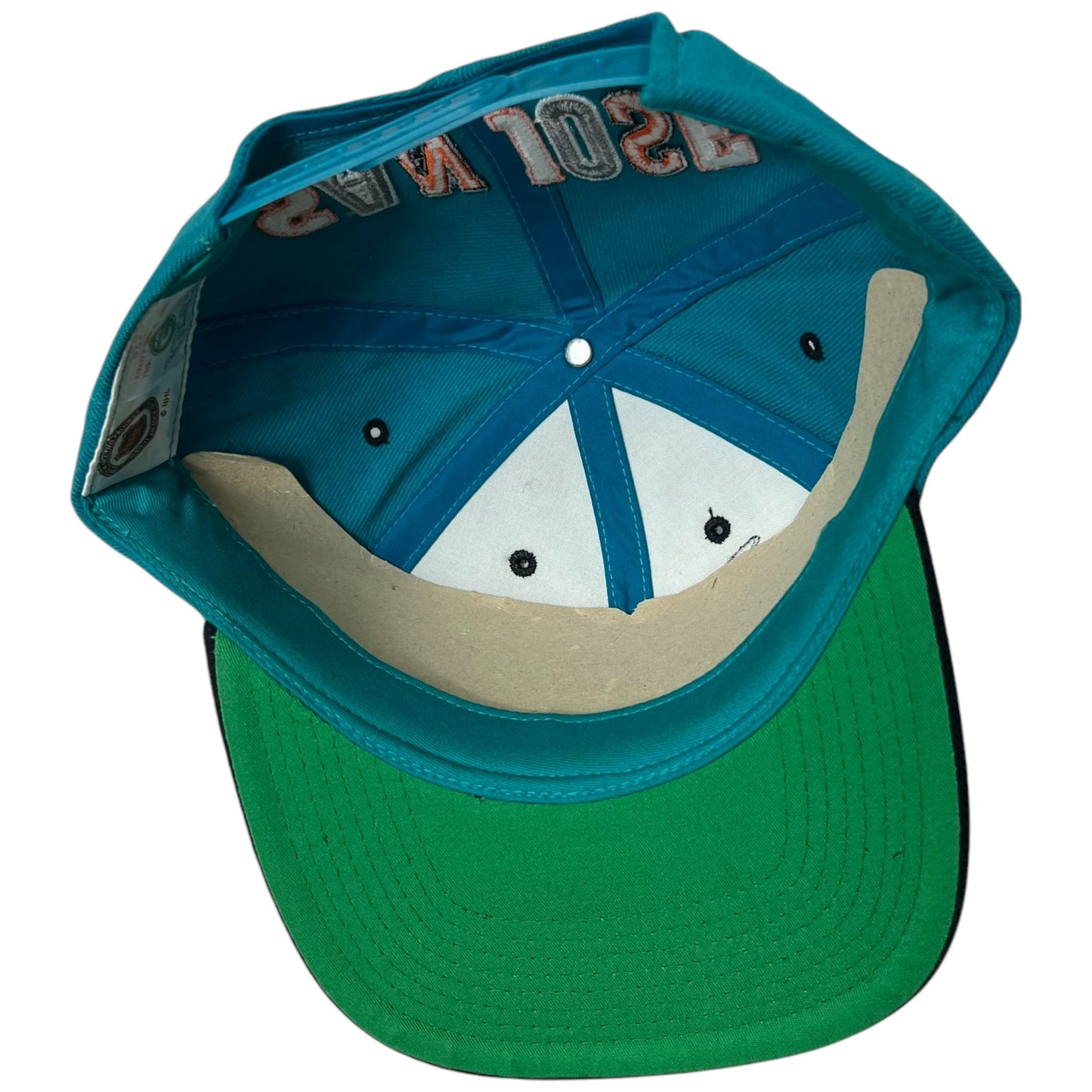 Vintage 90s G Cap San Jose Sharks Block head SnapBack