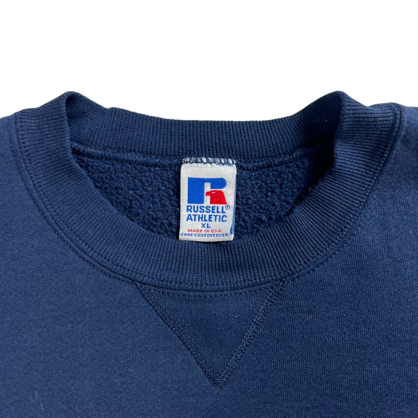 Vintage 90s Russell Athletic logo crewneck (XL)
