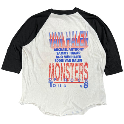 Vintage 1988 Monsters of Rock Van Halen raglan band tee (M)