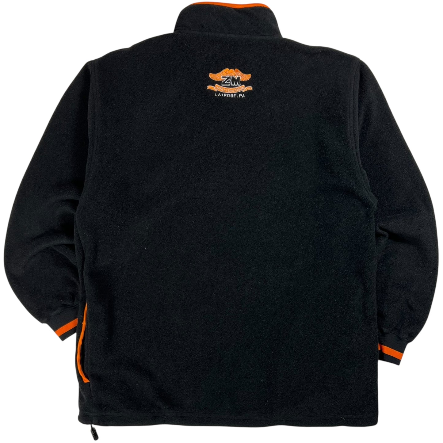 Vintage Y2K Harley Davidson Motorcycles 1/4 zip fleece (L)