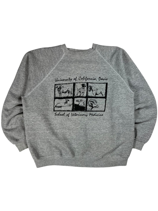 Vintage 80s University of California Davis School of Veterinary Medicine crewneck (M/L)