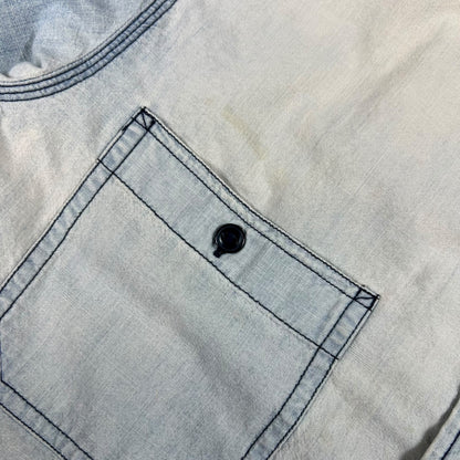 Y2K Ralph Lauren Denim & Supply faded denim bandana button up shirt (XL)