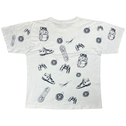 Vintage 90s Columbia Sportswear Company All Over Print tee (L)