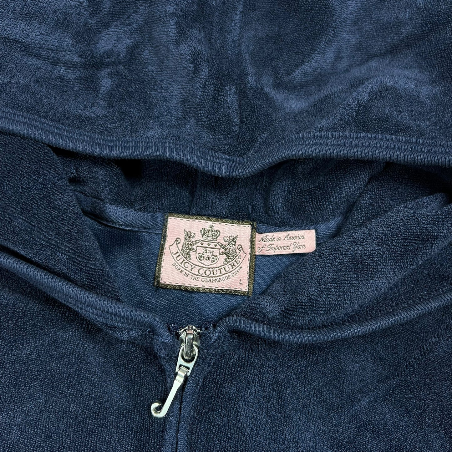 Vintage Y2K Juicy Couture women’s zip up hoodie (L)