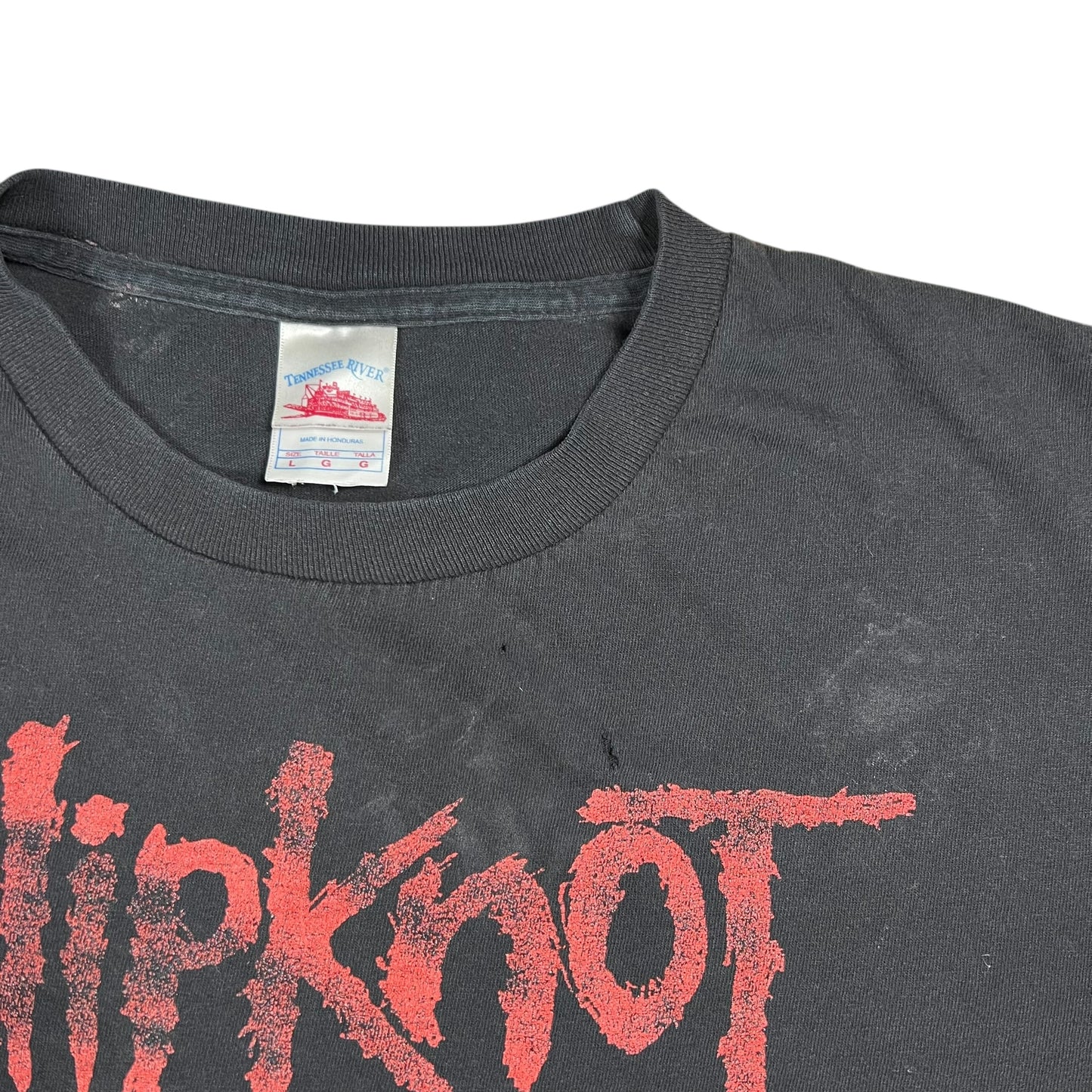 Vintage Y2K Slipknot band members faded band tee (L)