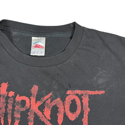 Vintage Y2K Slipknot band members faded band tee (L)
