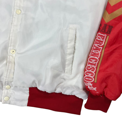 Vintage 90s Chalk Line San Francisco 49ers Miner Fanimation AOP jacket (XL)