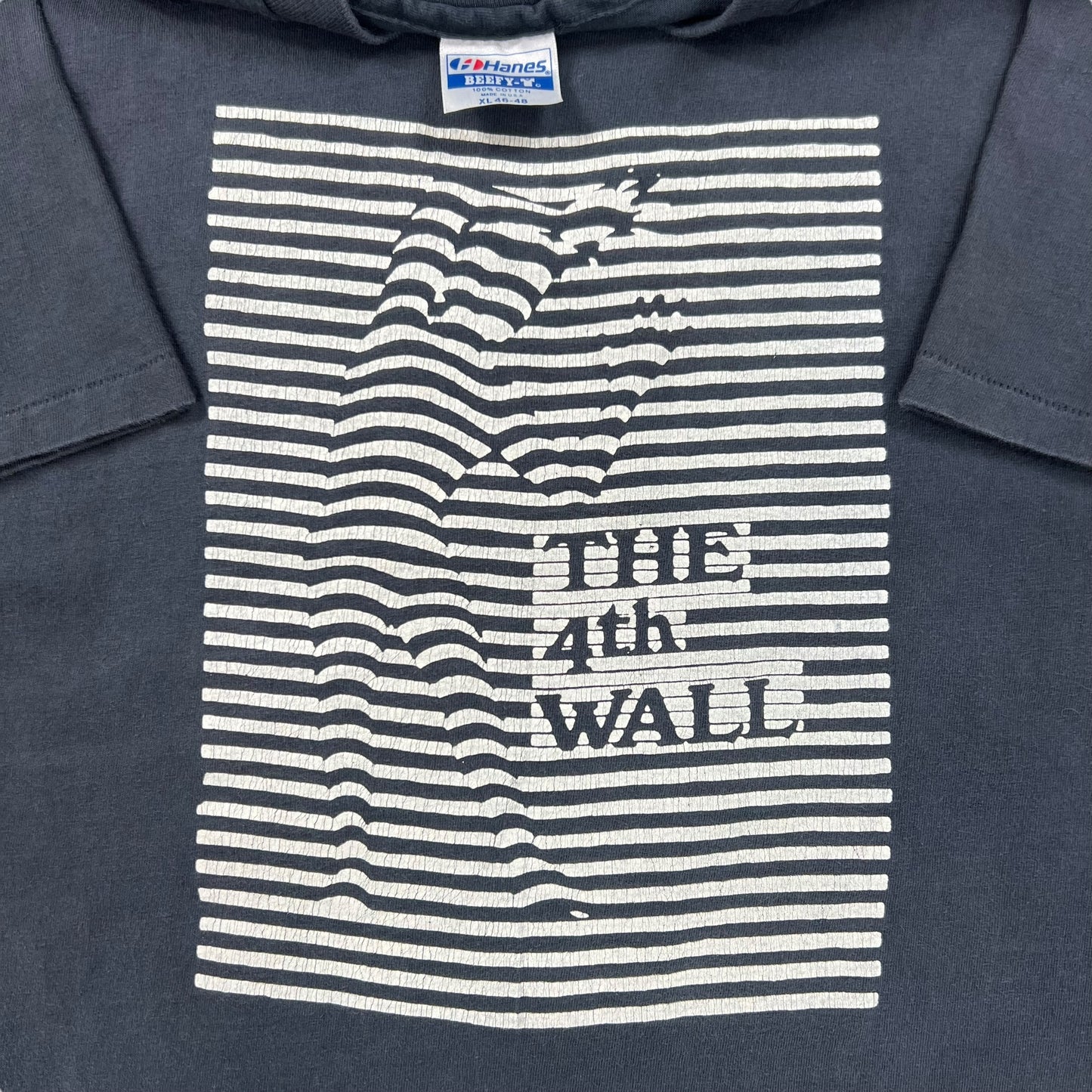 Vintage 90s The 4th Wall illusion art tee (L)