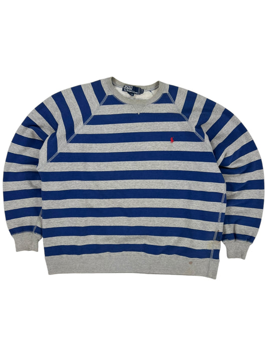 Vintage 90s Polo Ralph Lauren striped crewneck (L)