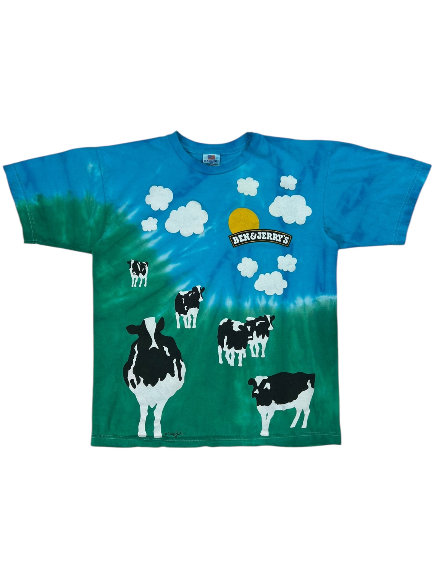 Vintage Y2K Ben & Jerry’s Euphoria all over print tee (M)