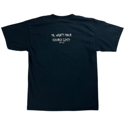 Vintage Y2K Last weekend I got high I got drunk and listened to loud music text tee (L)