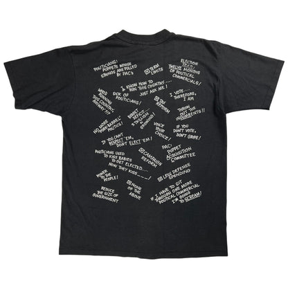 Vintage 1992 Disgusted Voter! Political Protest tee (L)