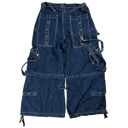 Vintage Y2K TRIPP nyc Daang Goodman rave super baggy denim jeans (36x30)
