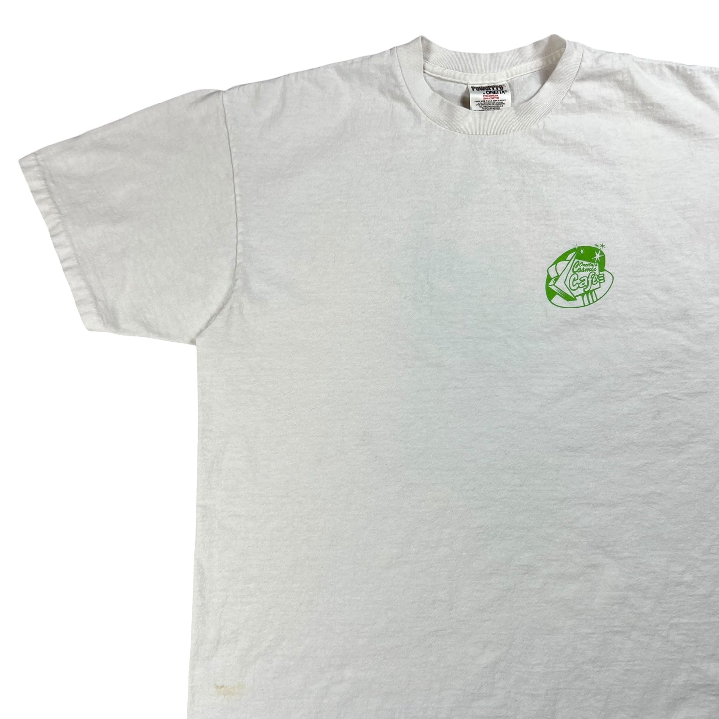 Vintage 90s Oneita Power Pro Cosmic Cafe shirt shirt tee (XL)