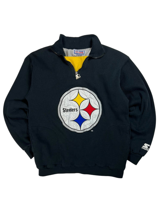 Vintage 90s Starter Pittsburgh Steelers 1/4 zip sweatshirt (M)