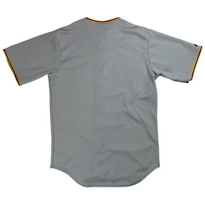 Vintage Y2K Majestic Pittsburgh Pirates grey MLB jersey (M)