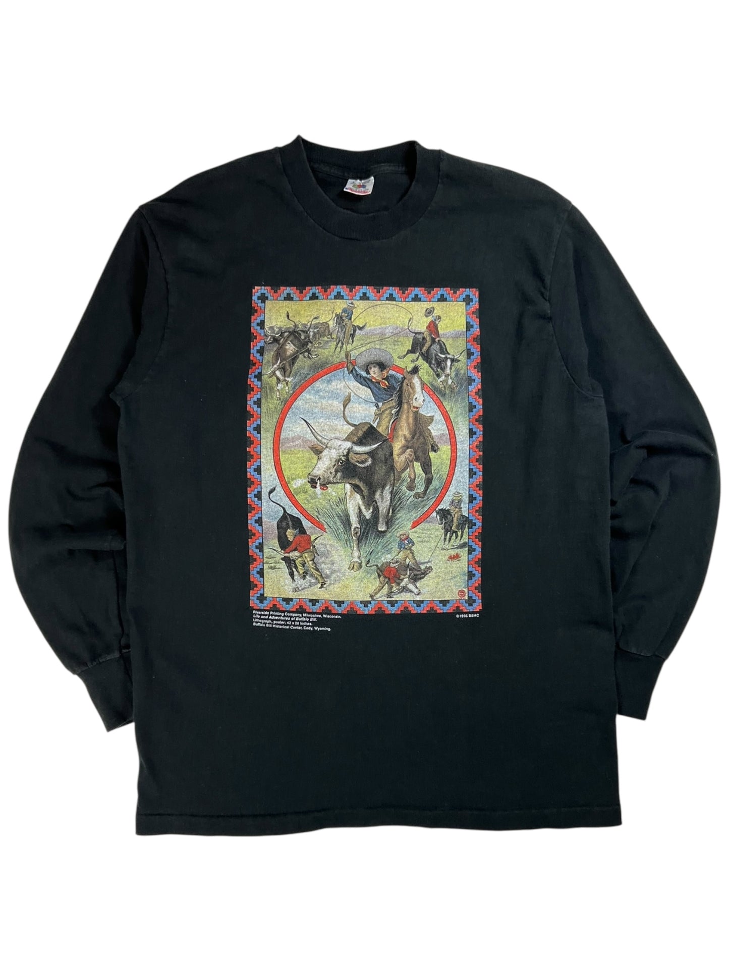 Vintage 1995 Life and Adventures of Buffalo Bill long sleeve shirt (L)