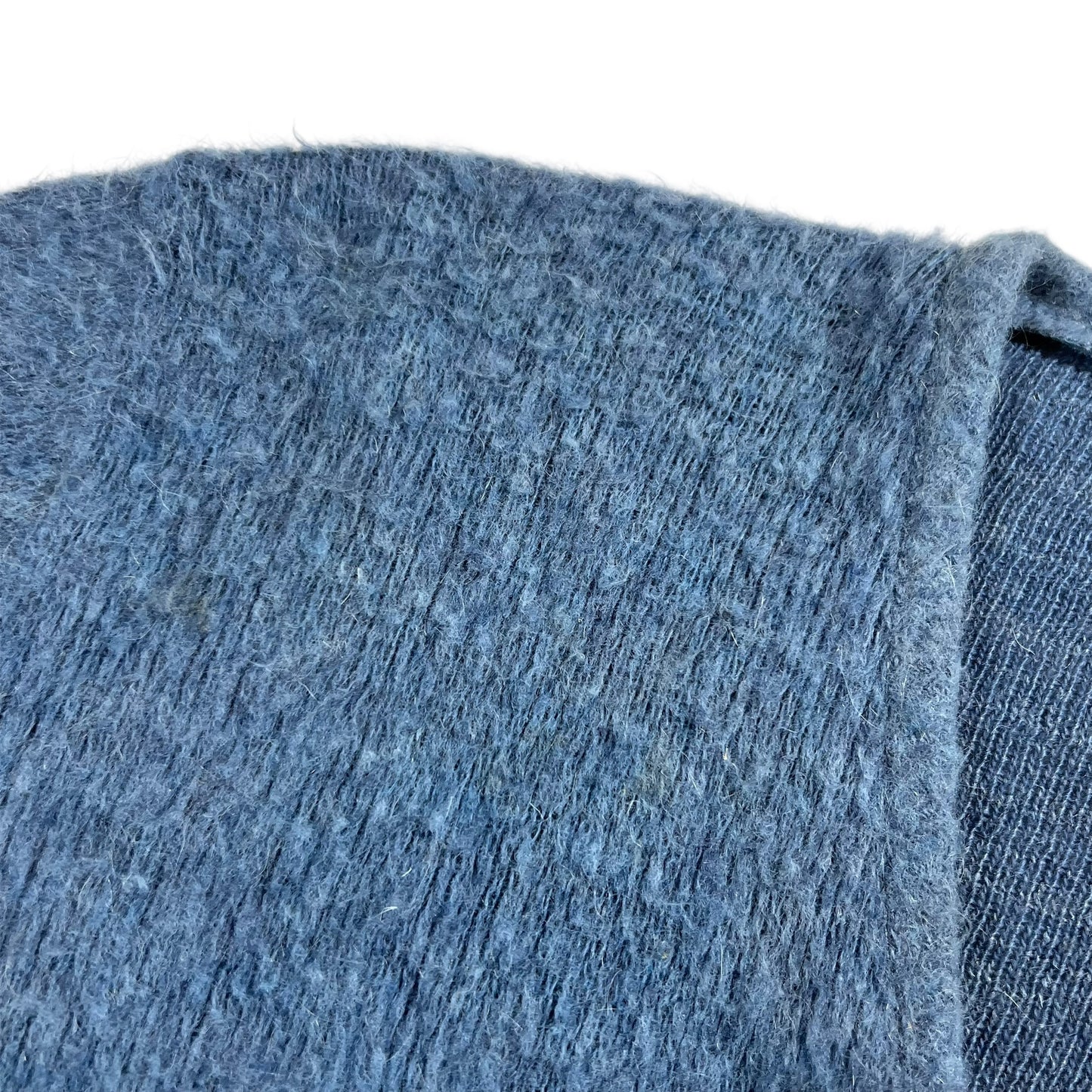 Vintage 1970s Sportswear blue mohair cardigan sweater (L)