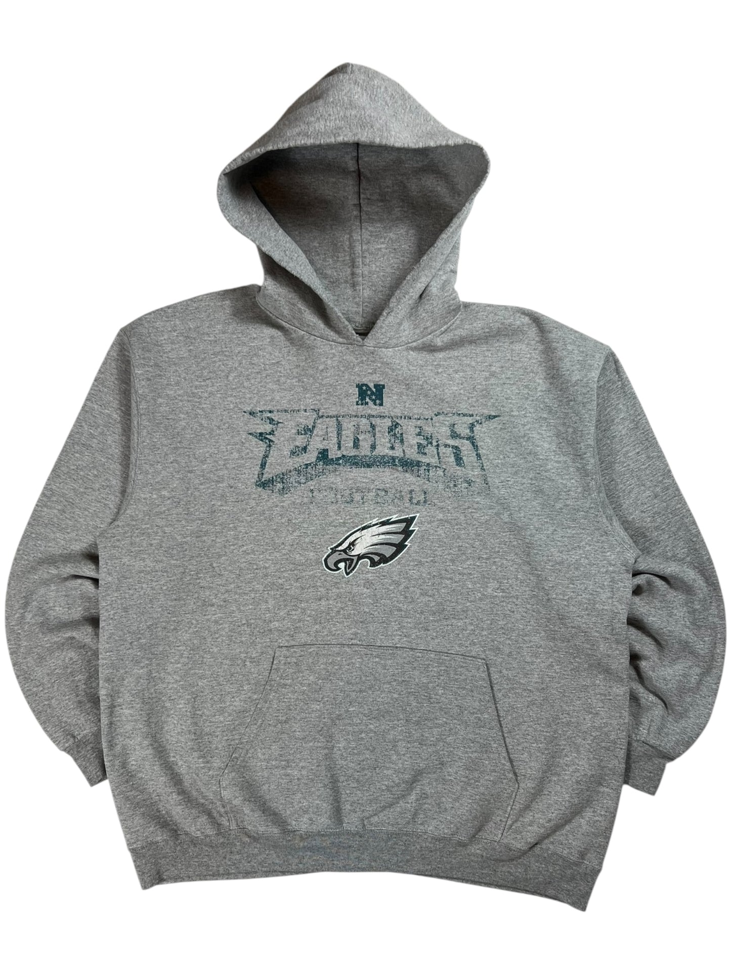 Vintage Y2K Philadelphia Eagles NFL faded hoodie (L)