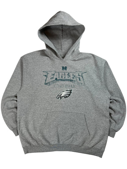Vintage Y2K Philadelphia Eagles NFL faded hoodie (L)