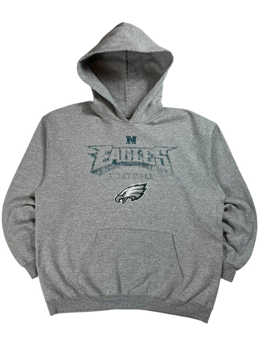 Vintage Y2K Philadelphia Eagles NFL faded hoodie (L)