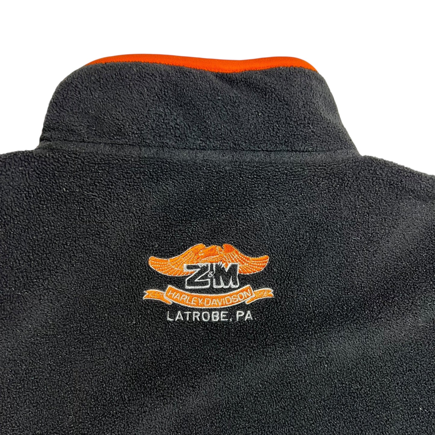 Vintage Y2K Harley Davidson Motorcycles 1/4 zip fleece (L)