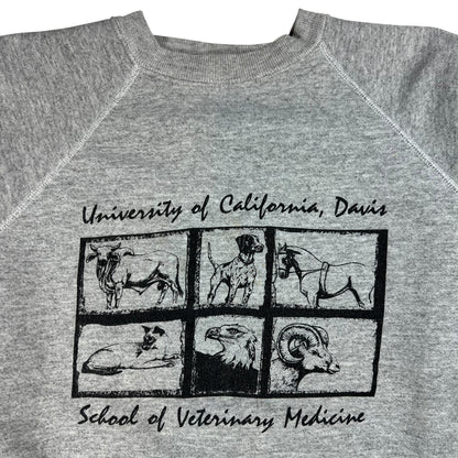 Vintage 80s University of California Davis School of Veterinary Medicine crewneck (M/L)